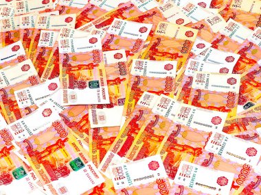 Ekonominin bir parçası olarak beş bininci banknotlar Rus rublesi