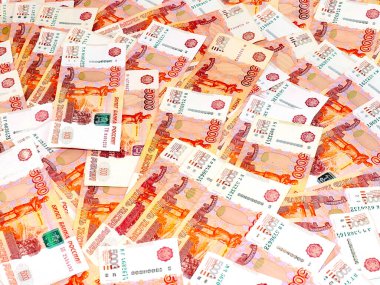 Ekonominin bir parçası olarak beş bininci banknotlar Rus rublesi