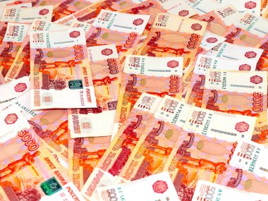 Ekonominin bir parçası olarak beş bininci banknotlar Rus rublesi