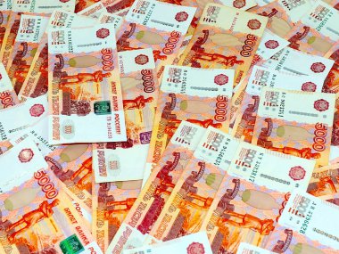 Ekonominin bir parçası olarak beş bininci banknotlar Rus rublesi