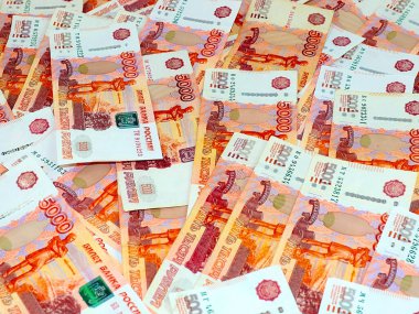 Ekonominin bir parçası olarak beş bininci banknotlar Rus rublesi