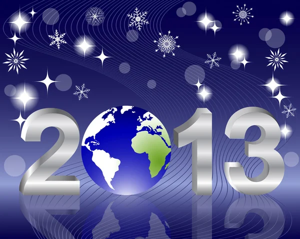 3D 2013 yeni yıl — Stok Vektör