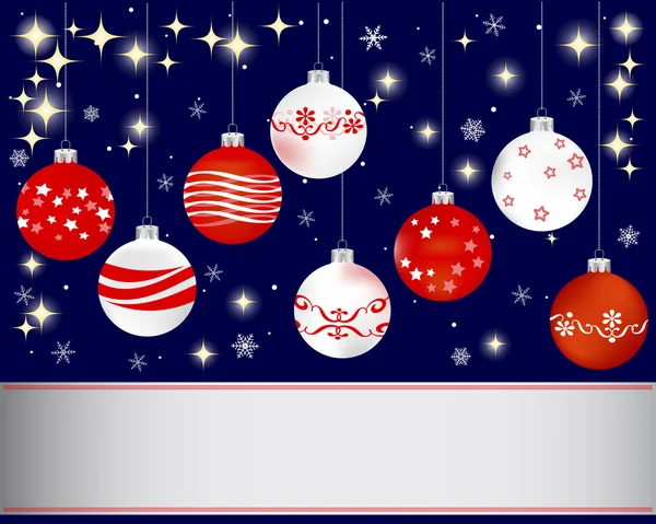 Christmas and new year banner. — Stock Vector