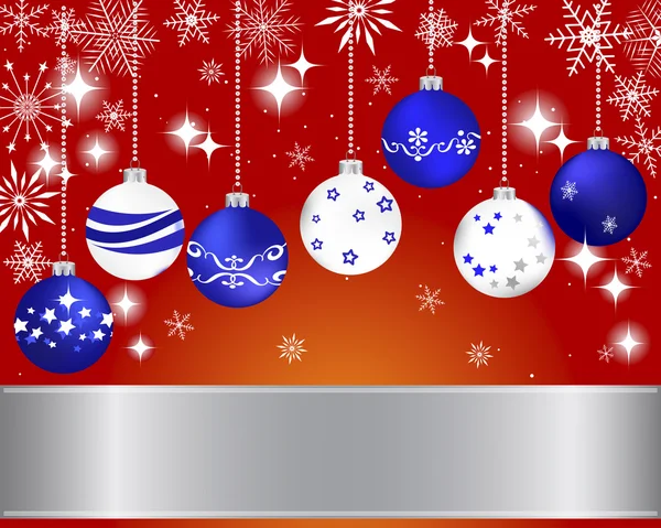 Banner de Natal e Ano Novo. — Vetor de Stock