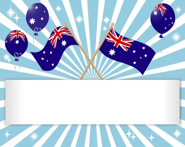 Avustralya günü. Festival bayrak.