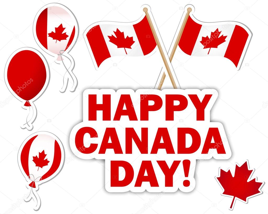 Canada Day stickers.