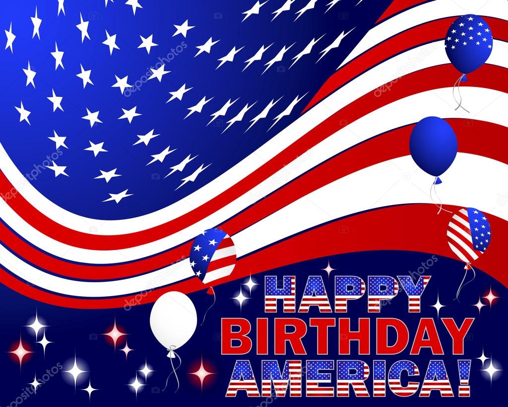 Happy Birthday America Stock Vector Image By C Lucky777 Happy Birthday America Stock Vector Image By C Lucky777