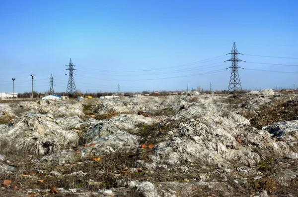 産業廃棄物の埋め立て地 — ストック写真