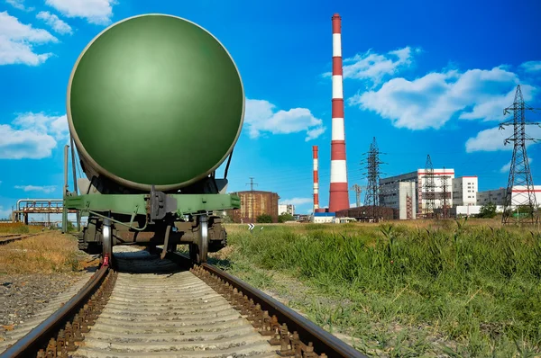 Cisterna ferroviária — Fotografia de Stock