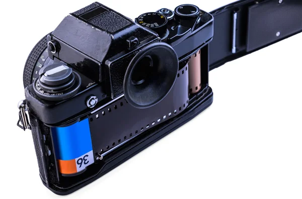 35MM CAMERA WITH FILM — Stock Photo, Image