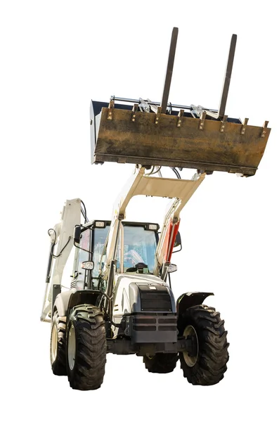 Construção Bulldozer Trator Escavadeira — Fotografia de Stock