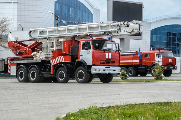 Scala camion dei pompieri — Foto Stock