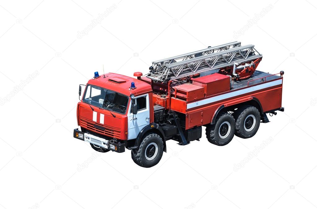 Autotower isolated on white background (all logos, inscriptions and markings removed)