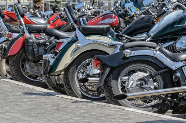 Group of motorcycle parking — Stock Photo, Image