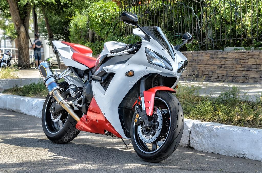 Motorcycle parking (all logos, inscriptions and markings removed)