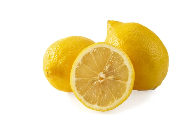 Lemon Fruits White Background Blank Your Photo Manipulations — Stock Photo, Image