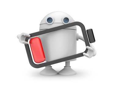 Robotu boş pil ile