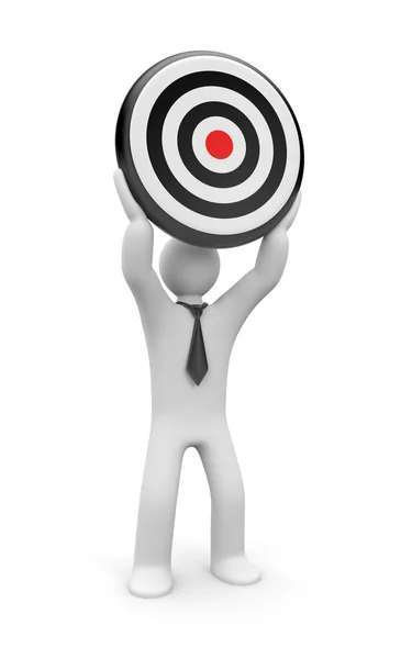 Person with target — Stock Photo, Image