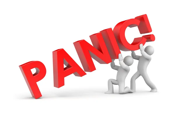Panic! — Stock Photo, Image
