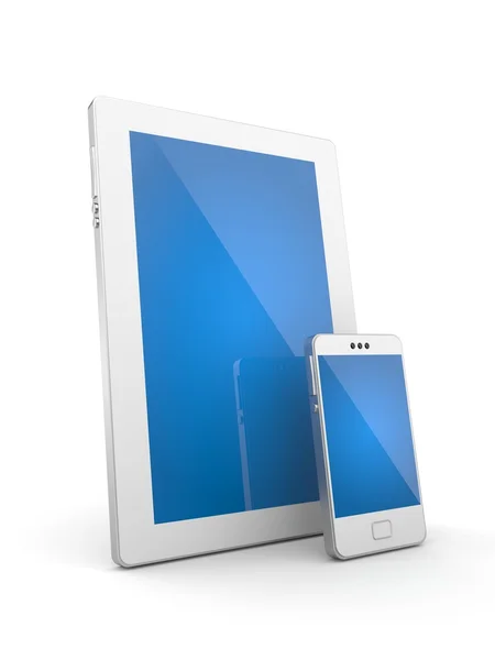 Tablet e telefono cellulare — Foto Stock