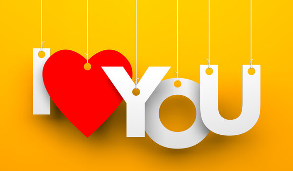 Ich liebe dich — Stockfoto