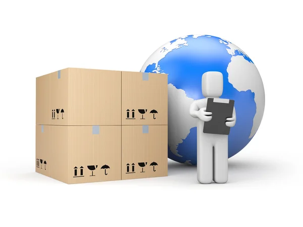 Global delivery — Stock Photo, Image