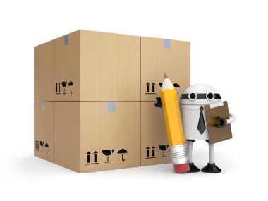 Pano ve kutular ile robot