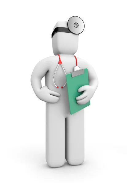 Doctor with clipboard — Stock Photo, Image