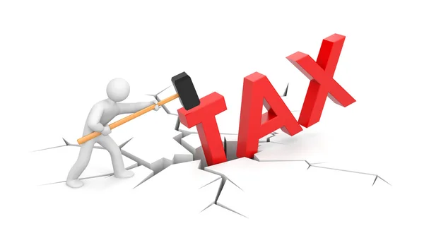 Against taxes — Stock Photo, Image