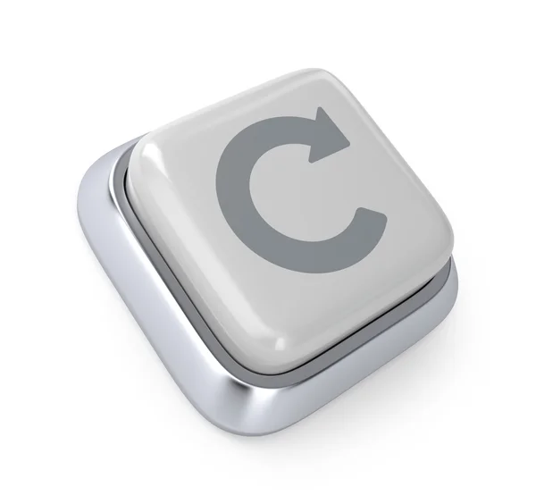 Button with refresh symbol — Stock Photo, Image