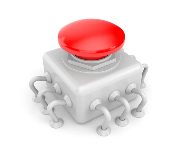 Big red button — Stock Photo, Image