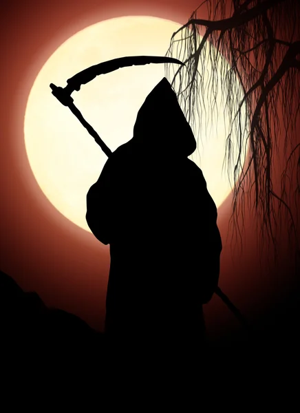 Silhouette of death — Stock Photo, Image