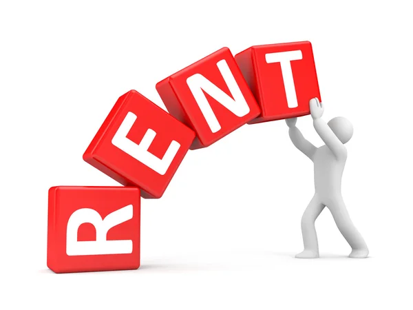 Rent metaphor — Stock Photo, Image