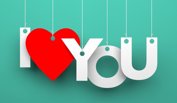 Ich liebe dich — Stockfoto