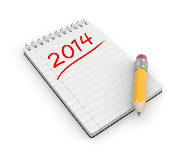 Yeni yıl için yapılacaklar listesi — Stok fotoğraf
