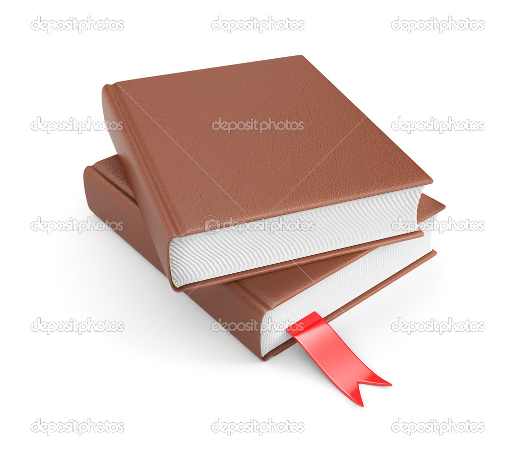 Leather books with bookmark