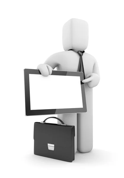 Uomo d'affari con Tablet PC — Foto Stock