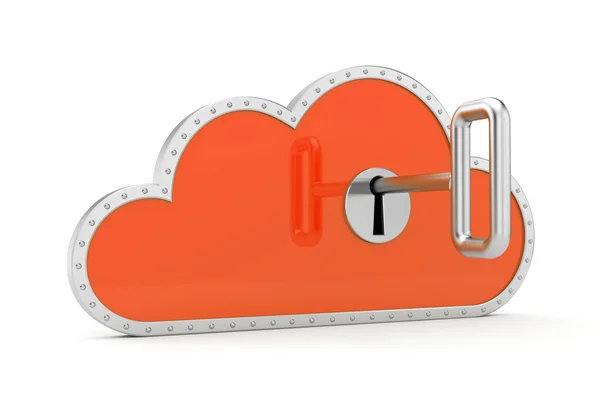 Cloud en sleutel — Stockfoto