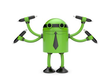 robot ile kalemler