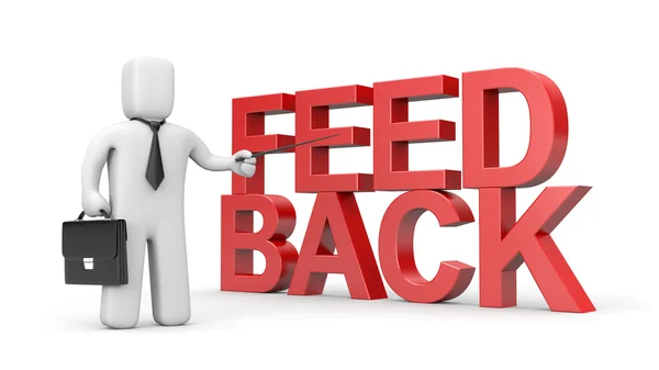 Conceito de negócio de feedback — Fotografia de Stock