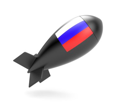 Bomba Rus bayrağı ile