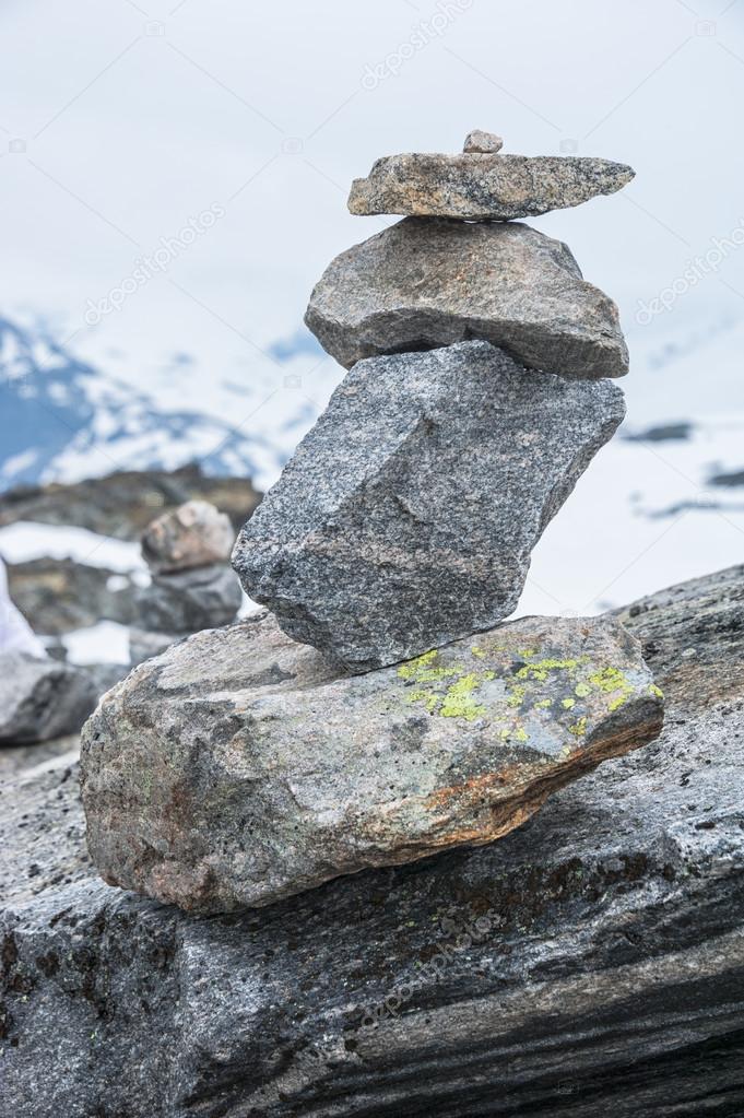 Norway stone pyramid