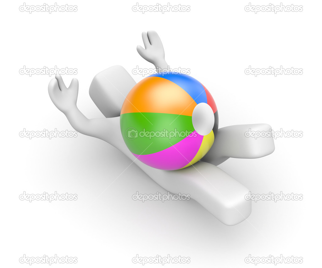 Let's play! Person play with toy ball