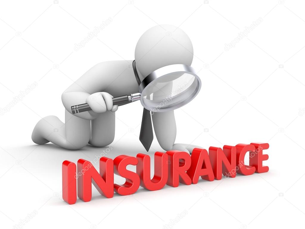 Businessman inspected insurance