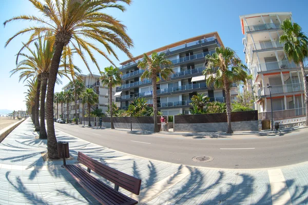 Hoteles en playa — Foto de Stock