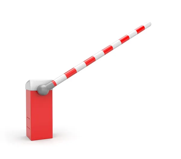 Barrier on white — Stock Photo, Image