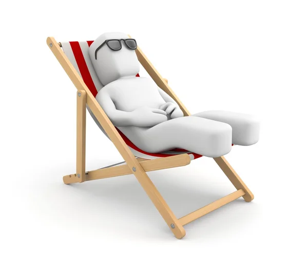 Person sunbathes — Stock Photo, Image