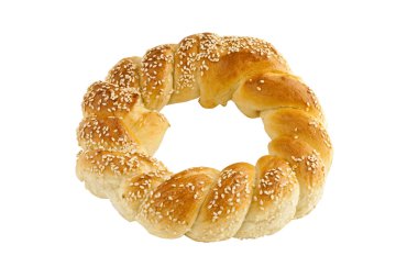 Pretzel withEaster cake with sugar sesame