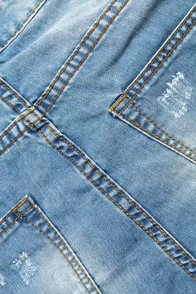 Detalhe das calças jeans — Fotografia de Stock