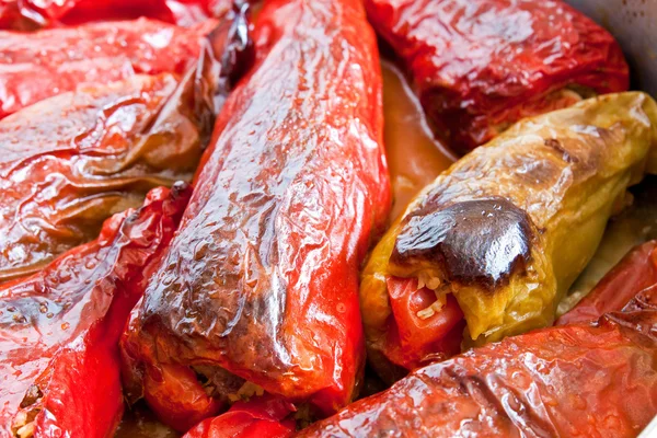 Peperoni ripieni in forno — Foto Stock